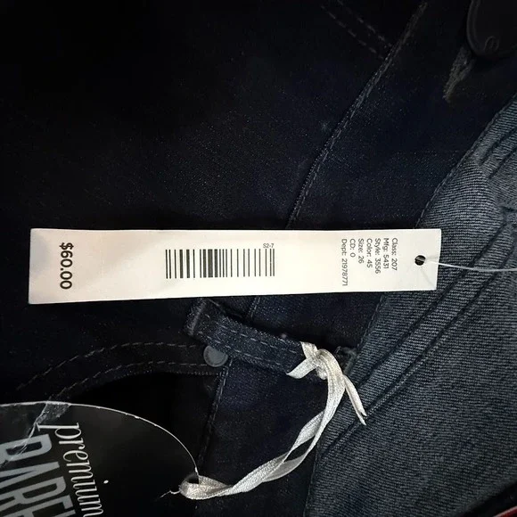 NWT Avenue Denim Barely Boot Jeans Women's 28 Average Dark Wash Stretch - Picture 4 of 8